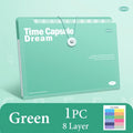 A4 5/8/12 Pockets File Folder Test Paper Storage Folder Portable Waterproof File Organizer Large Capacity Classified Portfolio