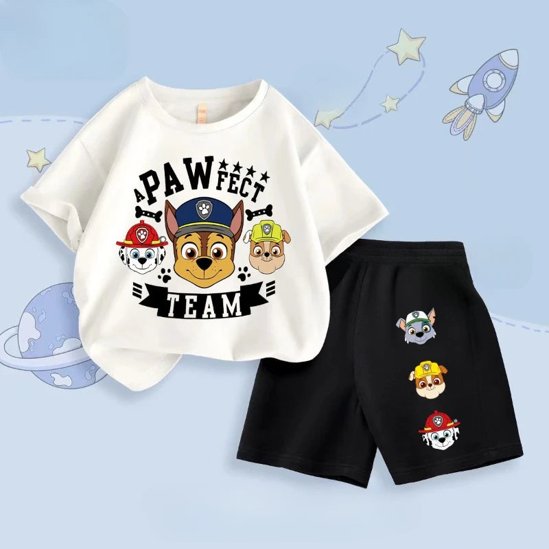 Summer New PAW Patrol Boys' Clothing Sets Children Short - View 4 | SAMAG
