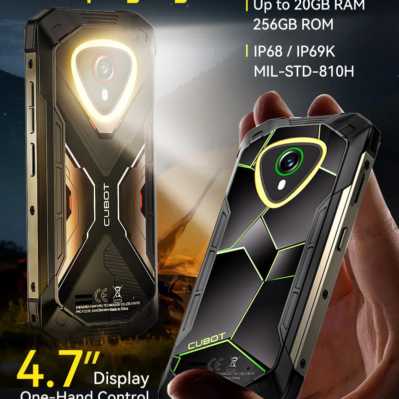 Mini Smartphone Android 15 Cubot KingKong MINI 4, 4.7-Inch Screen, 90Hz, 4700mAh Battery, Up to 20GB RAM+256GB ROM, Phone, NFC