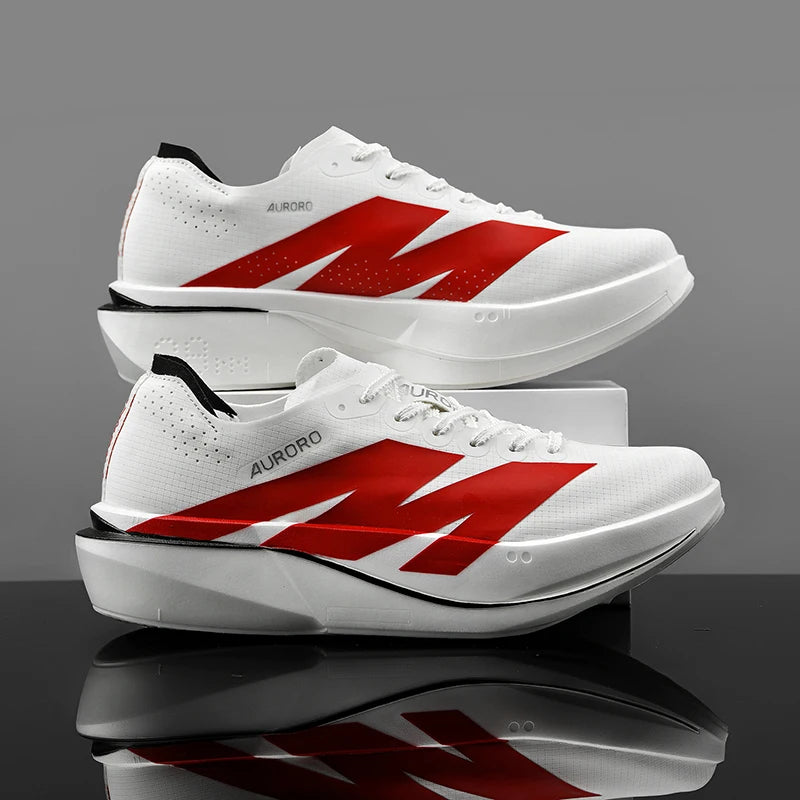Men Carbon Plate Running Shoes Breathable Women Athletic Tennis Sneakers Cushion Sport Trainers Outdoor Marathon Jogging Shoes