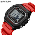 SANDA 2156 Fashion Mens Watch Military Water Resistant Sport Watches Army Big Dial Led Digital - Visuel 10 | SAMAG