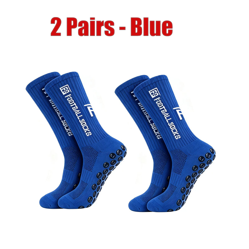 New Football Socks Non Slip Grip Mid Tube Sports | SAMAG