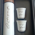 Free LOGO 3 In 1 set of  Thermos Mug Leak_Proof Travel Thermo Cup for Tea Water Coffee Thermo Cafe 500ML Double Stainless Steel