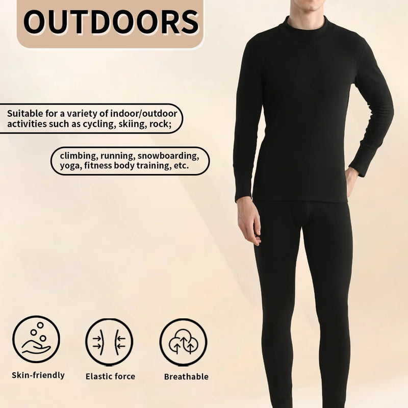 2025 new men's thick velvet inner layer, double warmth, soft and breathable, home wear