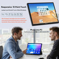 ZEUSLAP 10.5inch 1920*1280P FHD 100% sRGB IPS Screen Display Touch Portable Sub Monitor for Switch,PS5,Raspberry Pi,Laptop