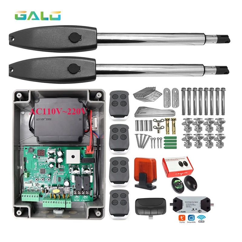 Electric Gates / Electric Swing Gate Opener For 400KG Butterfly Door/Swing Gate Motorcycle With Remote Control Full Kit Optional