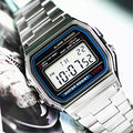 F91W Luxury Watch Waterproof Retro Digital Stainless Steel Sports Military Watches Men Women Electronic Wrist Watches Clock