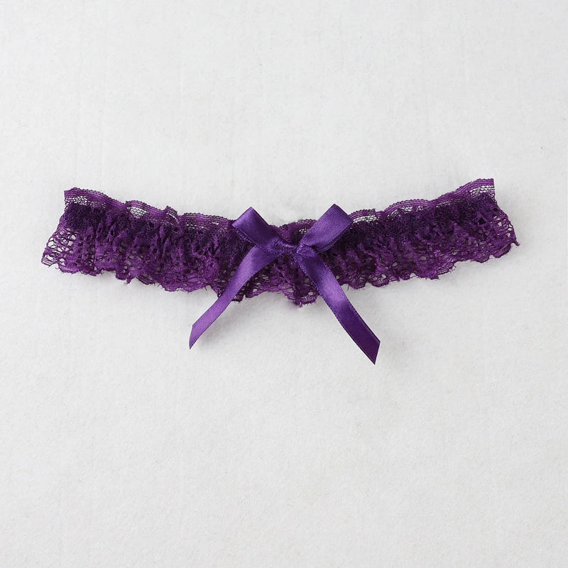 Women Sexy Bow Lace Leg Ring Lingerie Floral Garters Belt Bowknot Leg Loop Wedding Bridal Cosplay Lolita Girl Stocking Suspender