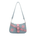 Fashion Women's Handbags Denim Stars Pattern Cool Girls Underarm Bag Female Small Shoulder Hobo Bags Chain Tote Bag