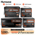 Humsienk 12V 100Ah 150Ah 200Ah 314Ah LiFePO4 Battery Built-in BMS Low Temperature Protection For  RV/ Camp/ Solar Energy Storage