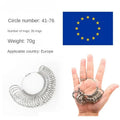 Aluminum Alloy Ring Gauges Sizer Meter Hand Loop Jewellery Measuring Ring Tool Size 0-13mm Measurement Finger Circumference