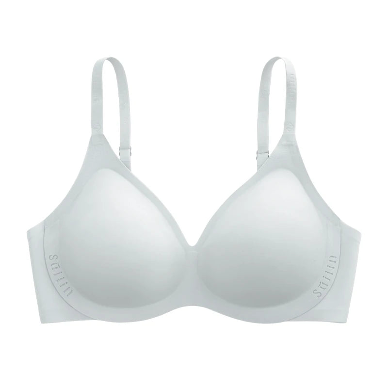 SUJIIN Seamless Bras for Women Sexy Push Up Wireless Bra Female Soft Support Bralettes V-Neck Lady Thin Comfort Bralettes MX222