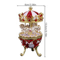 Cartoon Carousel Rotating Jewelry boxes Metal Jewelry Trinket Box for Anniversary Birthday Gift Home Decoration