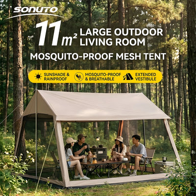 Sonuto 6 - 10 Person Automatic Sunshade Canopy | SAMAG
