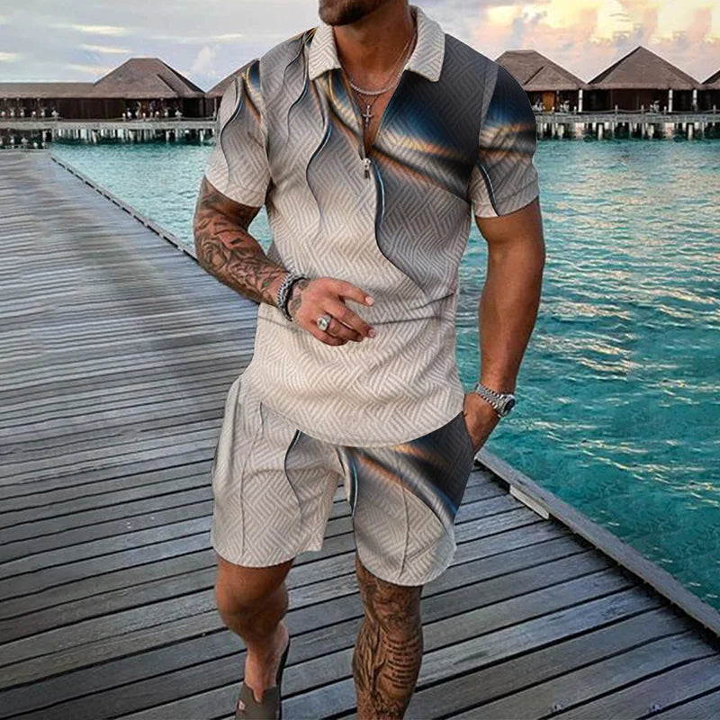 Men's Clothing Tracksuit Sets 3D Print Color Squares | SAMAG
