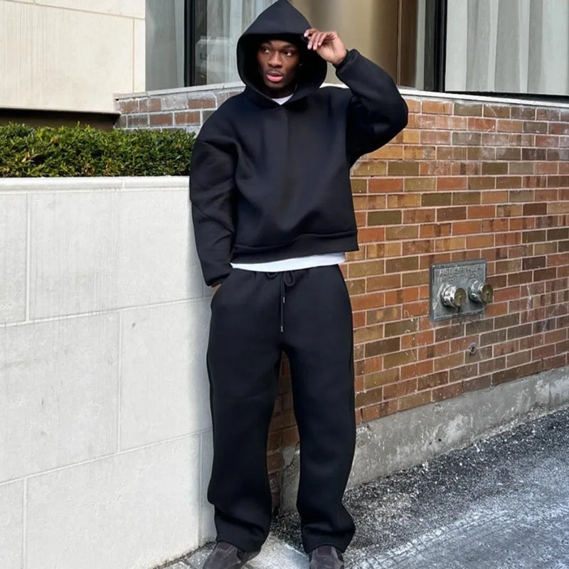 European and American Casual Simple Couple Hoodie Solid | SAMAG