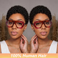 Afro Short Pixie Cut Wigs Human Hair Short Kinky Curly Wigs for Women Bazilian Remy Hair Machine Made Cap Daily Party Cosplay