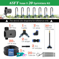 Small and medium-sized Smart WiFi Watering Timer Atomization Cooling Kit Terrace Courtyard APP Automation Spray Cooling System