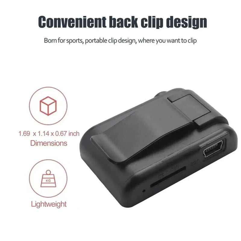 C Key Portable Mini Mirror Clip MP3 Player Music Media Support Micro SD TF Card Fashion HIFI MP3 For Outdoor Sports Music Player