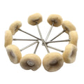 10PCS Jewelry Polishing Wheel Cloth Cotton Wool Brass Steel Wire Abrasive Brush For Rotary Tools 2.35 Shank