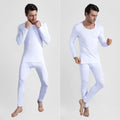 Cold Weather Winter Thermal Underwear Set High Elasticity Skin-Friendly Top & Bottom Set Base Layer Warm Long Johns for Men