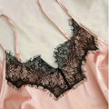 Women's Satin Sleepwear Pajama Set Pink Sexy Lingerie | SAMAG