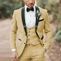 Elegant Light Green Formal Wedding Men Suit Groom Tuxedo Prom Slim Fit Blazer Hombre High Quality Custom 3 Piece Costume Homme