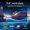 Intel Core i9-9900 15.6 Inch 16GB RAM Backlit Fingerprint Unlock Laptop Windows 11 Office Study NoteBook Gaming Computer PC