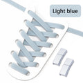Magnetic Lock Shoelaces Without ties 8mm Wide Flat Elastic Laces Sneakers Tennis No Tie Shoe laces Easy Use Shoes Accessories