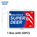 1/3/6/20 Box Portable Disposable Dental Floss Plastic Toothpick High-tension Dental Floss Stick Dental Floss Box ﻿Oral Care