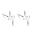 925 Sterling Silver Hypoallergenic Stud Earrings for Women Moon Star of David Maple Leaf Heart Lightning Earrings S999 Jewelry
