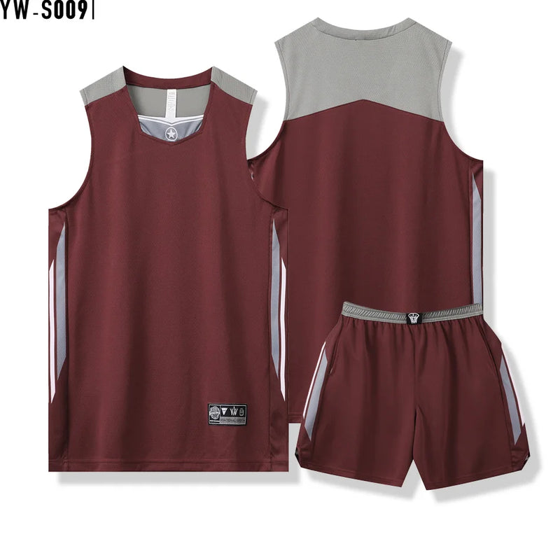 Basketball Jersey Adult Customize Quick-drying Training Uniform Shirt Sportswear Tracksuit Sport Suit Clothes Men Team Outfit