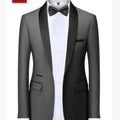 Men Formal Slim Fit Tuxedo Prom Suit Male Groom Wedding Blazers High Quality Groomsman Luxury Dress Business Banquet Party Suit