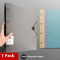 NONE Four Hole A4 Punched Binder 4-hole Folder Data Book Storage Book Clip Shell Insert Bag Paper Binding clip Office Notes