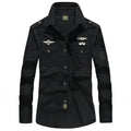 Men's Spring Cotton Casual Shirt Military Tooling | SAMAG