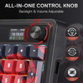 Redragon Wireless Gasket Gaming Keyboard w/Hype Screen & Knob, 95 Keys Mechanical Keyboard, Easy