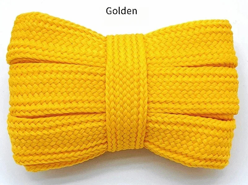 2CM Fat Shoe Laces for Campus Sneakers Thick Wide Shoelaces Replacement Laces Solid Color Flat Shoelace Sturdy Not Easy to Break