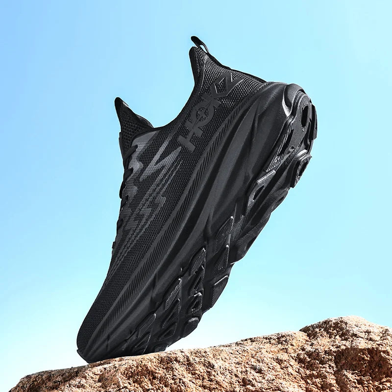 Men Full Carbon Plate Running Shoes Professional Marathon Racing Lightweight Bounce Cushion Breathable Sports Sneakers Unisex