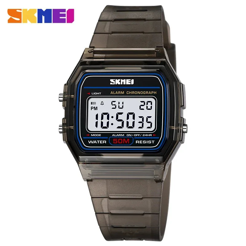 2056 Electronic Watch for Men Women Waterproof Sport Calendar Date Wristwatch Countdown Clock Boy Girl - Visuel 2 | SAMAG