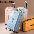 COLENARA Women's Suitcase Large Capacity Trolley Case Cart Style Travel Bag 24"26"28"30"32 Inch with Wheels Rolling Luggage