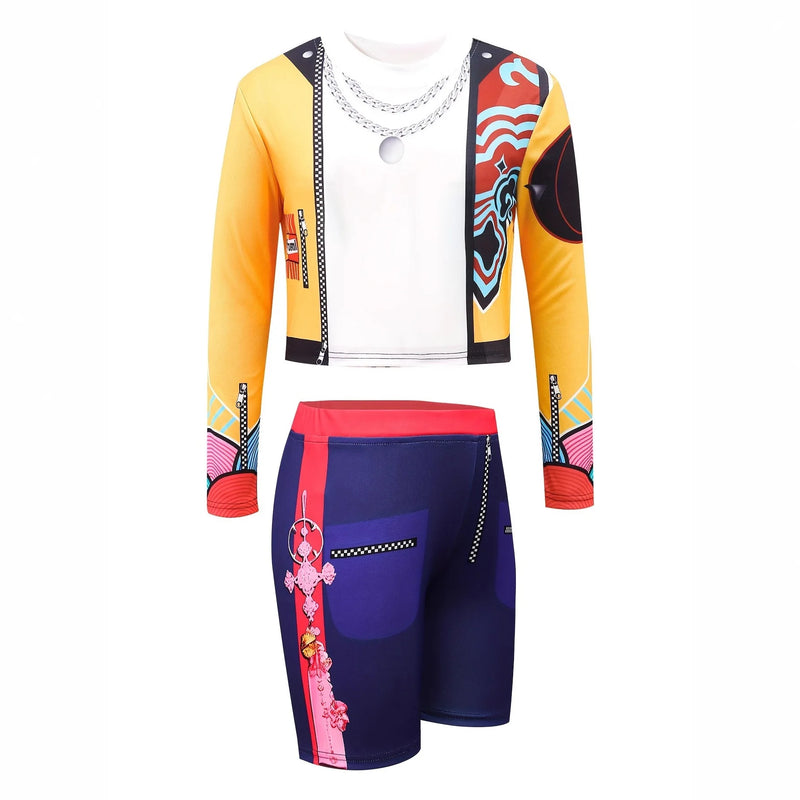 Kids Girl Kpop Stage Performance Costume Hip Hop Outfit - View 3 | SAMAG