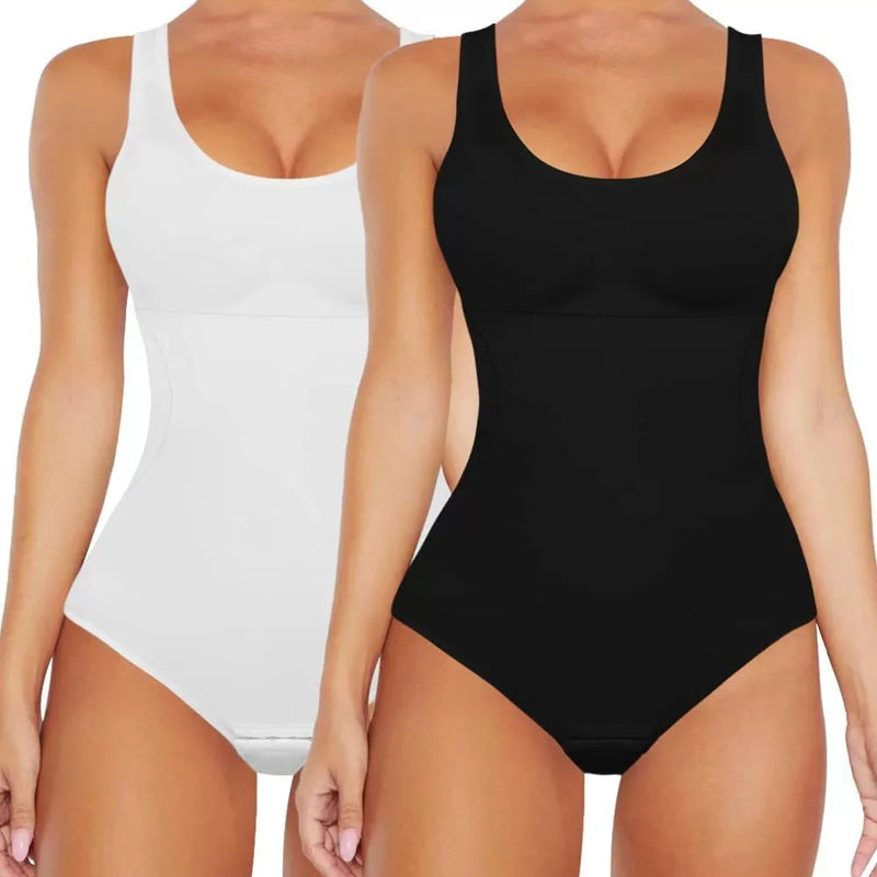 Body Shapewear for Women Seamless Solid Shaping Full Bodysuit Neck Tummy Control Slimming Body Shaper Underwear & Shapewear