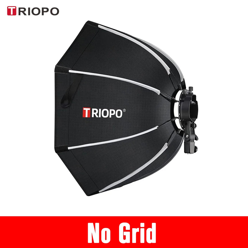 TRIOPO KX Softbox 55CM 65CM 90CM 120CM Foldable Octagon Umbrella Soft Box for Godox AD200Pro V1 V860III Yongnuo Speedlite  Light