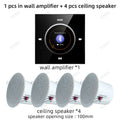 Home Audio Background music player system Bluetooths sound in wall amplifier TF USB FM control panel with stereo ceiling speaker
