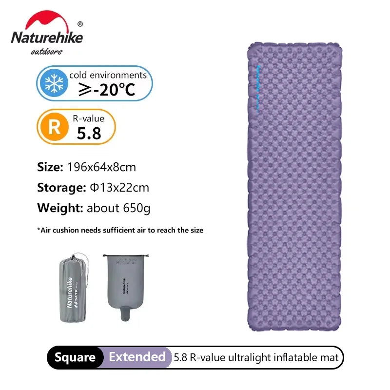 Naturehike Inflatable Mat Ultralight 5.8 High R Value | SAMAG