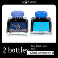 Ostrich 2-Series Fountain Pen Ink, 48ml - Non-clogging Carbon-Free in 4 Colors (Black/Blue/Blue-Black/Red)