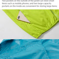 JNLN Men Women Hiking Jackets Waterproof Sun Protective Windbreaker Unisex Camping Climbing Outdoor Rain Coat Portable Clothes