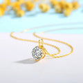 Hot Sale 100% Real 14k AU585 Gold Pendant D Color Moissanite Necklace For Women 0.5ct/1ct/2ct/3ct Luxury Engagement Jewelry