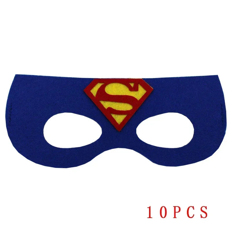 32/28/10 Pcs/Lot Superhero Mask Cosplay Christmas Halloween  Carnival Party Props  Birthday Felt  Masquerade