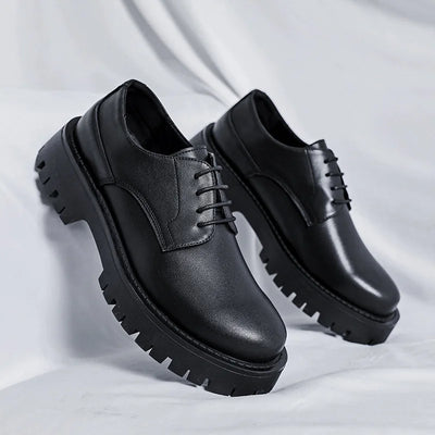 Men Business Casual Heighten Leather Shoes Male Harajuku | SAMAG
